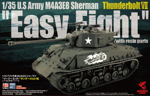 M4A3E8 Sherman Thunderbolt VII "Easy Eight" with resin parts 1:35 Asuka 35-040