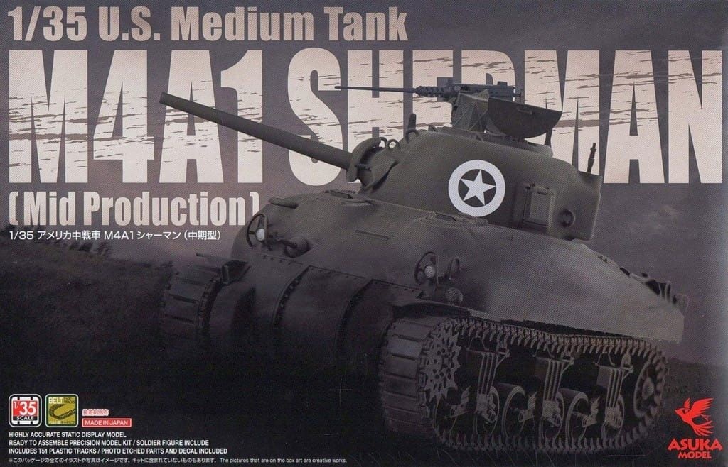 Zdjęcie M4A1 Sherman (Mid Production) 1:35 Asuka 35-010