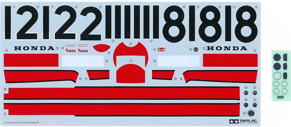 Zdjęcie Honda RA273 (z elementami fototrawionymi) 1:12 Tamiya 12032