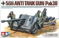 Zdjęcie Niemieckie działo przeciwpancerne 5 cm Pak38 z obsługą 1:35 Tamiya 35392