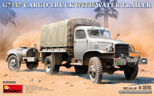 G7117 Cargo Truck with Water Trailer 1:35 MiniArt 53066