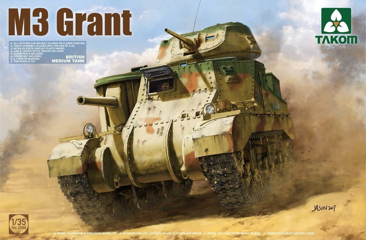 Zdjęcie M3 Grant 1:35 Takom 2086