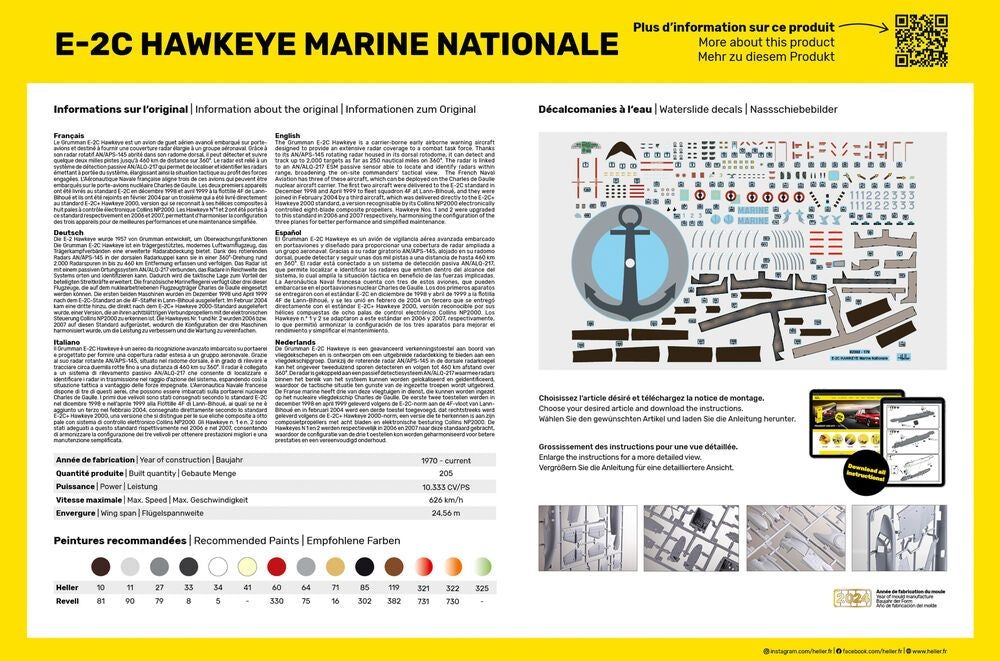Zdjęcie E-2C Hawkeye Marine Nationale 1:72 Heller 82302