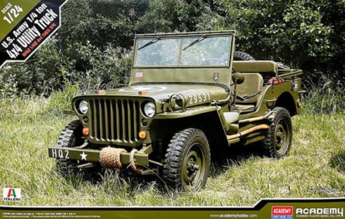U.S. Army 1/4 Ton 4x4 Utility Truck 1:24 Academy 13547