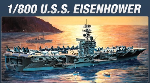 CVN-69 USS Eisenhower 1:800 Academy 14212