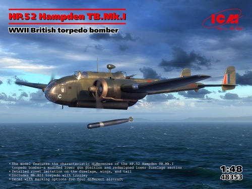 HP.52 Hampden TB.Mk.I 1:48 ICM 48353