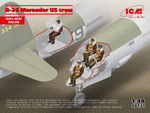 American B-26 Marauder Crew 1:48 ICM 48131