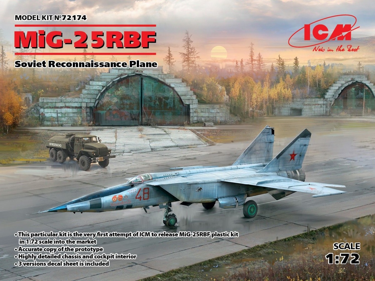 Zdjęcie MiG-25 RBF 1:72 ICM 72174