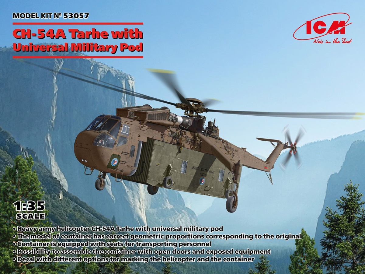 Zdjęcie Ch-54A Tarhe z uniwersalną kapsułą wojskową 1:35 ICM 53057