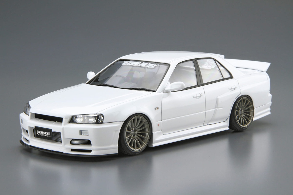 Zdjęcie dodatkowe produktu Nissan Skyline URAS ER34 Type-R '01 1:25 Aoshima 055342