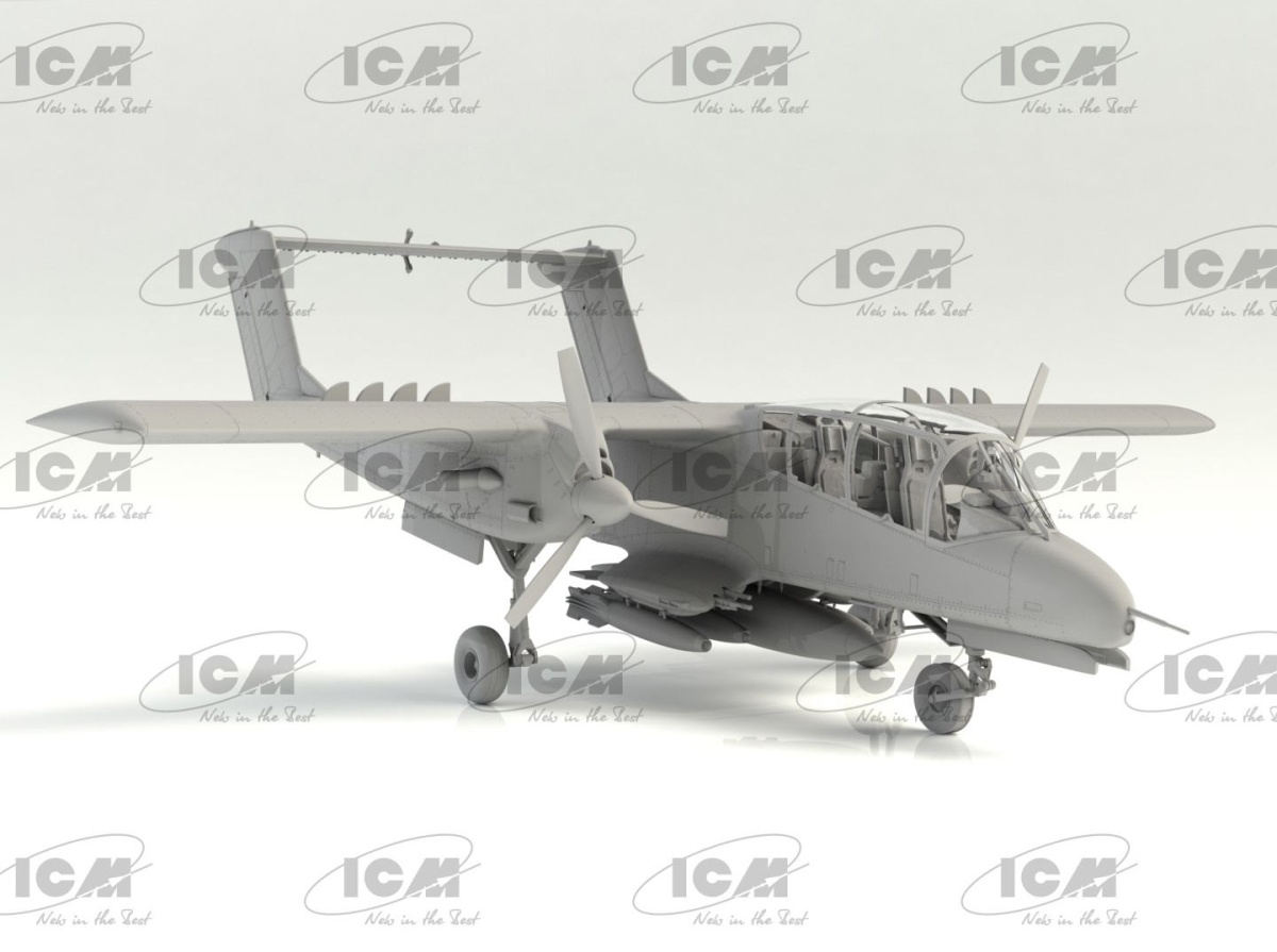 Zdjęcie Vietnam USAF Airfield (Cessna O-2A, OV-10A Bronco, US Pilots and Ground Personnel) 1:48 ICM DS4803