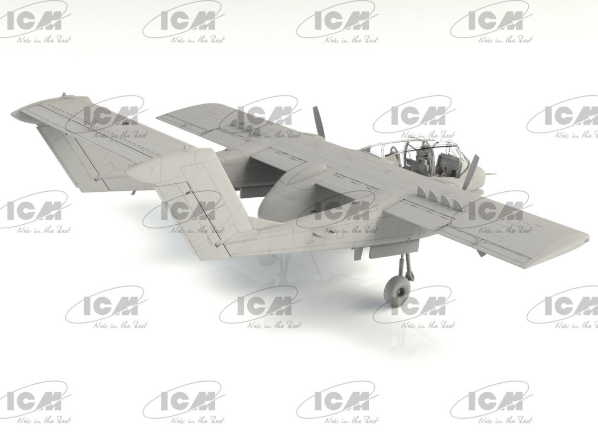Zdjęcie Vietnam USAF Airfield (Cessna O-2A, OV-10A Bronco, US Pilots and Ground Personnel) 1:48 ICM DS4803