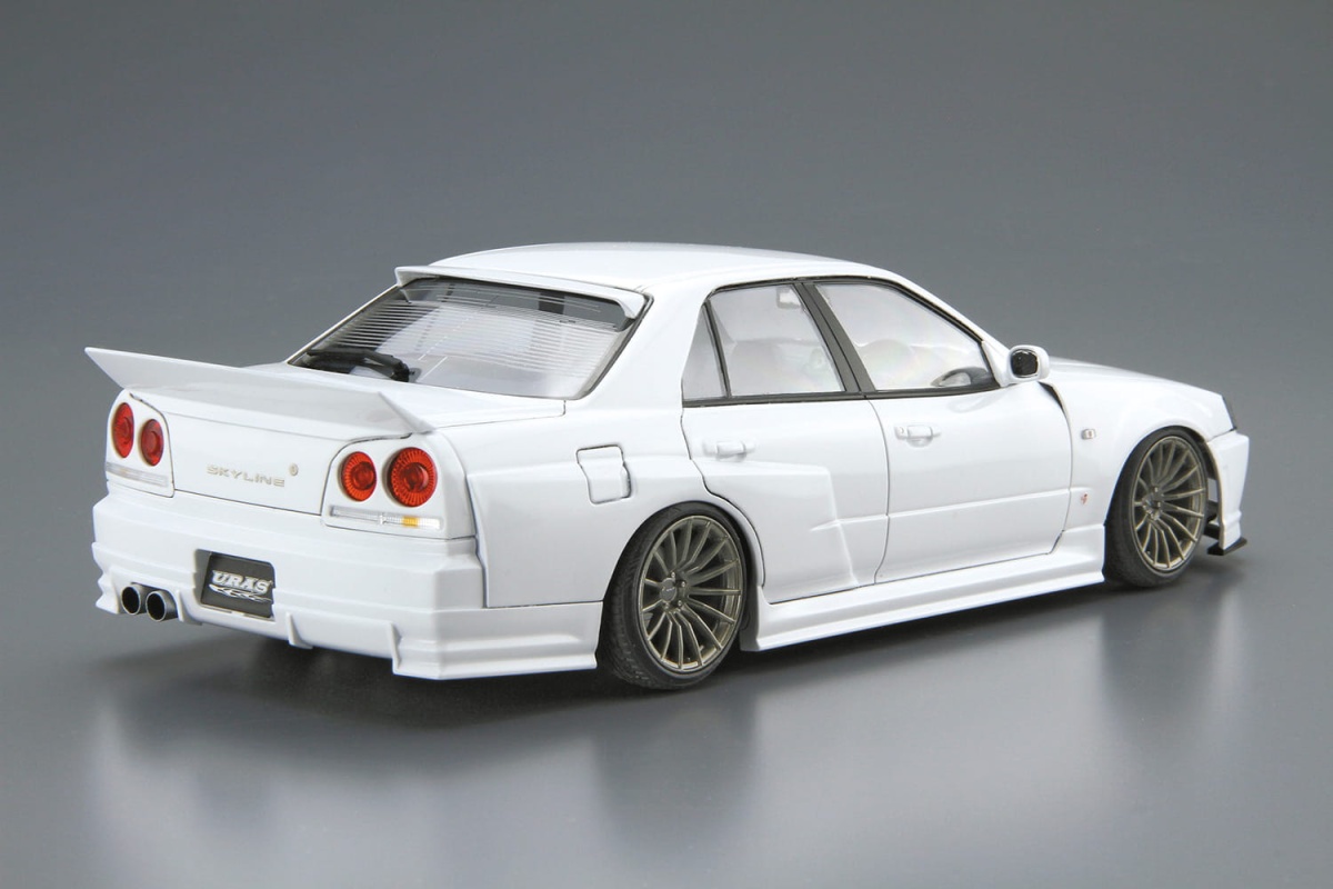 Zdjęcie dodatkowe produktu Nissan Skyline URAS ER34 Type-R '01 1:25 Aoshima 055342