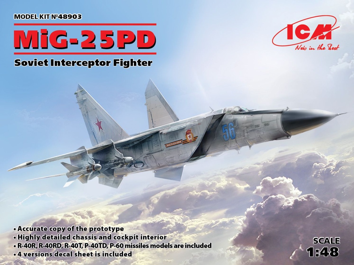 Zdjęcie MiG-25 PD 1:48 ICM 48903