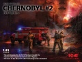 Zdjęcie Czarnobyl set 2 "Strażacy" (wóz strażacki AC-40-137A, 4 figurki i diorama) 1:35 ICM 35902
