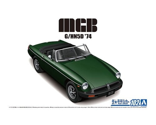 Zdjęcie główne produktu MG MGB '74 1:24 Aoshima 056868