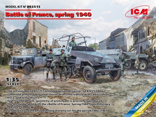 Battle of France, Spring 1940 - German Combat Vehicles 1:35 ICM DS3515