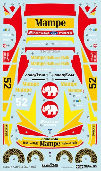 Zdjęcie 1978 Ford Zakspeed Capri Turbo 1:24 Tamiya 24376