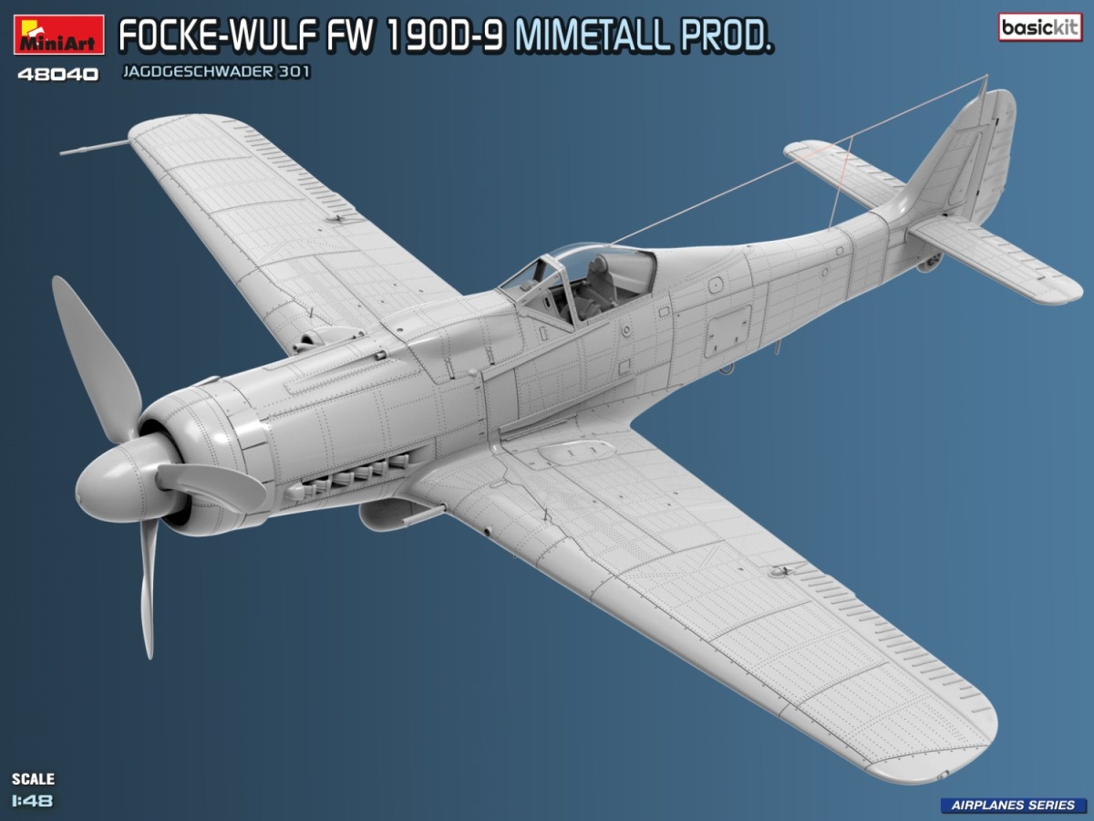Zdjęcie Focke-Wulf Fw 190D-9 Mimetall Prod. 1:48 MiniArt 48040