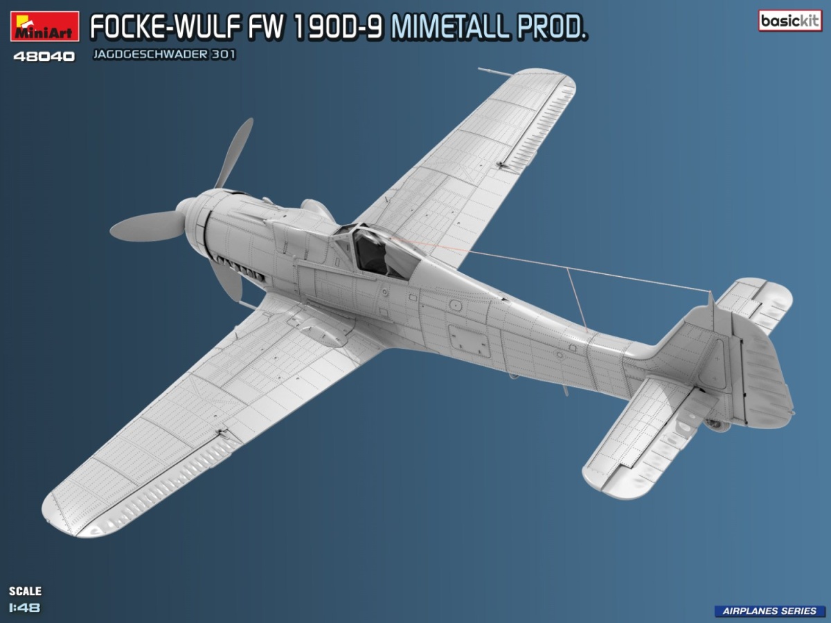 Zdjęcie Focke-Wulf Fw 190D-9 Mimetall Prod. 1:48 MiniArt 48040