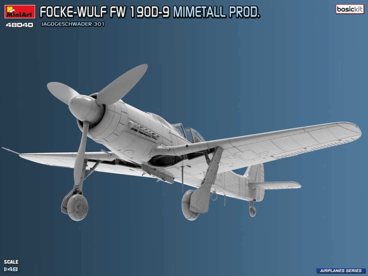 Zdjęcie Focke-Wulf Fw 190D-9 Mimetall Prod. 1:48 MiniArt 48040
