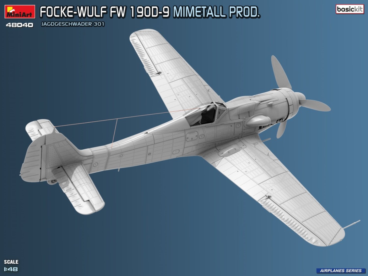 Zdjęcie Focke-Wulf Fw 190D-9 Mimetall Prod. 1:48 MiniArt 48040