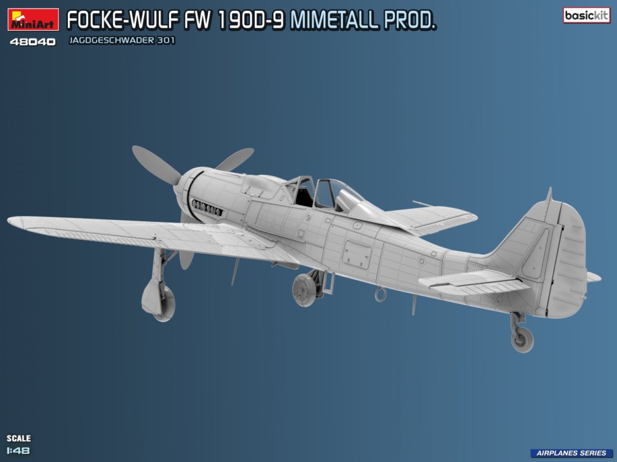 Zdjęcie Focke-Wulf Fw 190D-9 Mimetall Prod. 1:48 MiniArt 48040