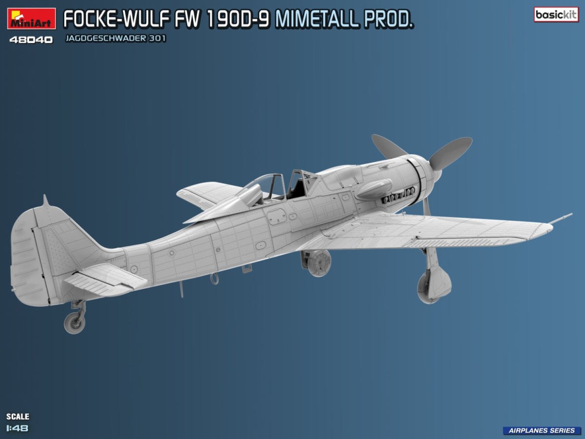 Zdjęcie Focke-Wulf Fw 190D-9 Mimetall Prod. 1:48 MiniArt 48040
