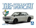 Zdjęcie główne produktu Nissan Skyline 2000 GT-R Silver SNAP KIT 1:32 Aoshima 058824