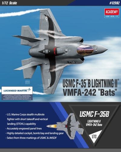USMC F-35B Lightning II VMFA-242 "Bats" 1:72 Academy 12592