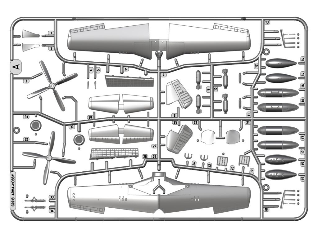 Zdjęcie P-51K Mustang 1:72 Arma Hobby 70071