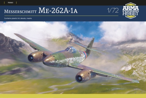 Messerschmitt Me 262 A-1a 1:72 Arma Hobby 70083