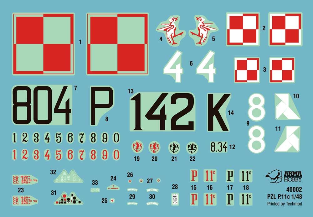 Zdjęcie PZL P.11c 1:48 Arma Hobby 40002