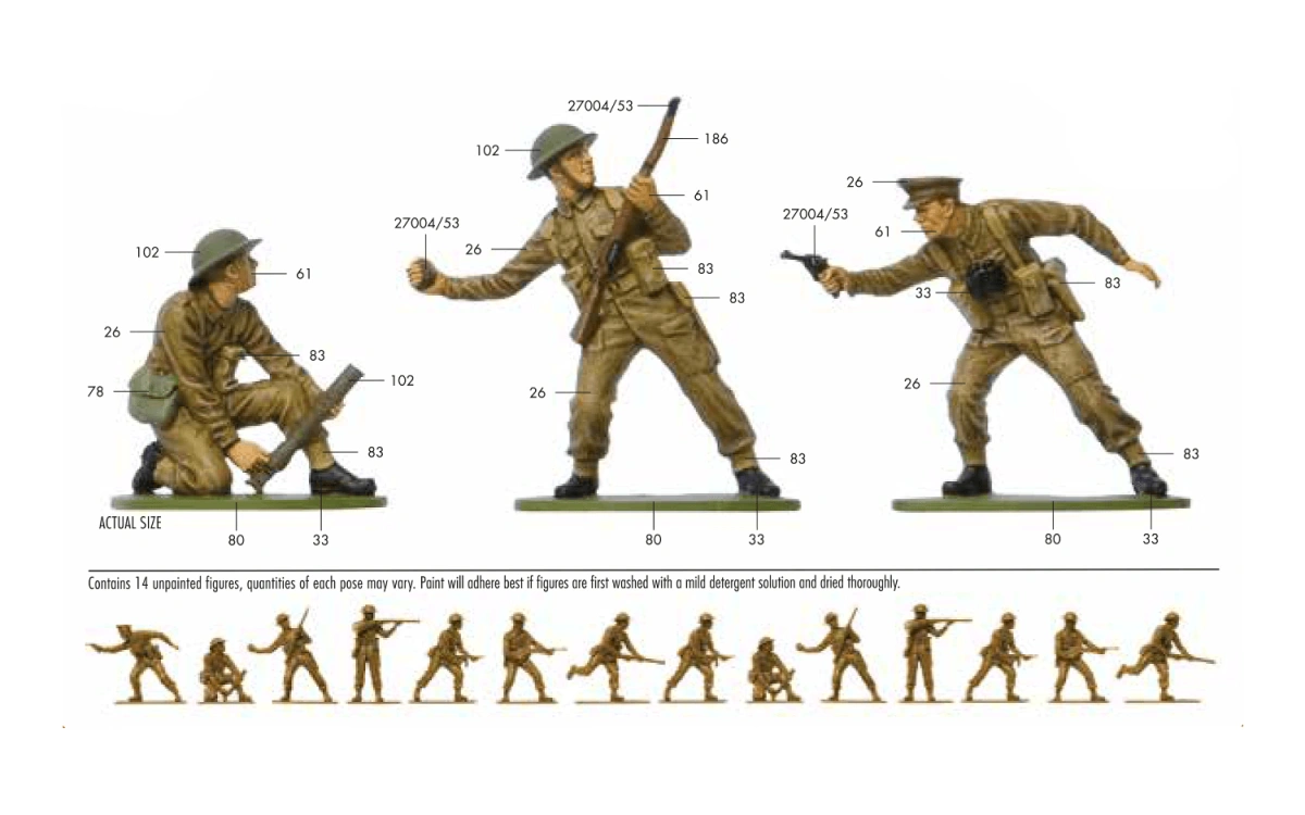 Zdjęcie WWII British Infantry 1:32 Airfix 02718V