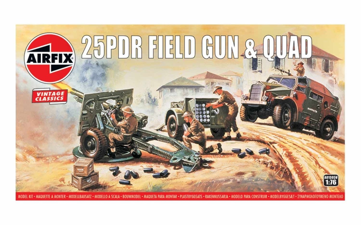 Zdjęcie 25pdr Field Gun and Quad 1:76 Airfix 01305V