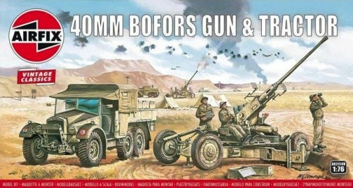 Bofors 40mm Gun and Tractor 1:76 Airfix 02314V
