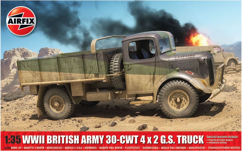 Zdjęcie WWII British Army 30-CWT 4x2 G.S. Truck 1:35 Airfix 01380