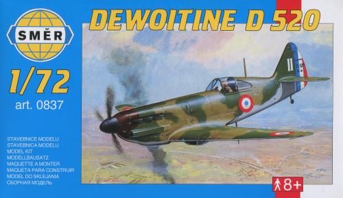 Zdjęcie Dewoitine D-520 1:72 Smer 0837