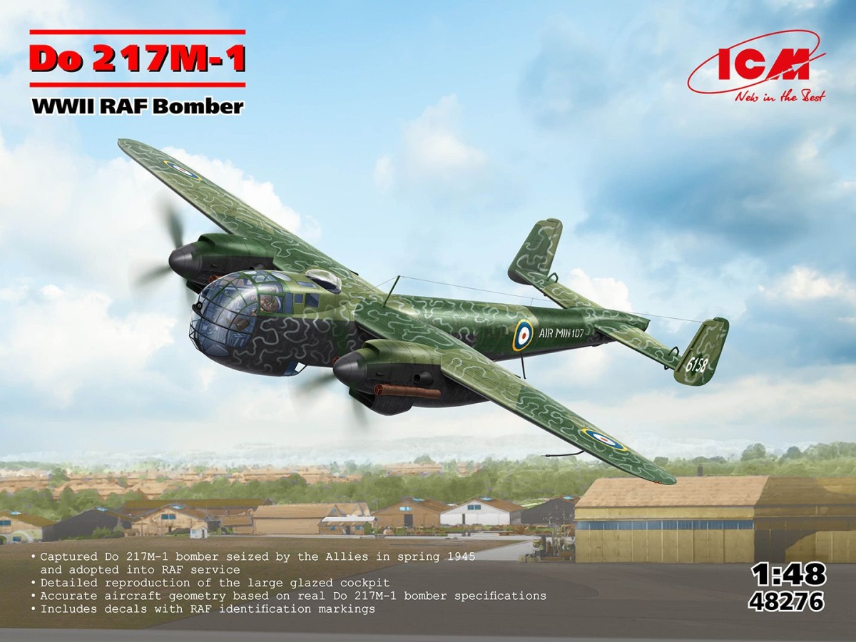 Zdjęcie Dornier Do 217M-1 WWII RAF Bomber 1:48 ICM 48276