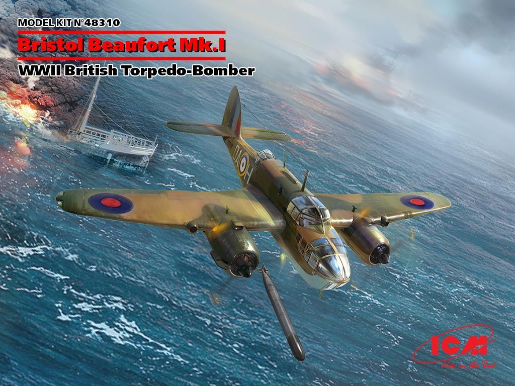 Zdjęcie Bristol Beaufort Mk.I 1:48 ICM 48310