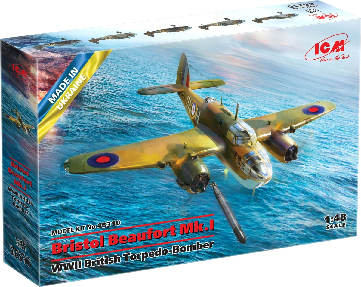 Zdjęcie Bristol Beaufort Mk.I 1:48 ICM 48310
