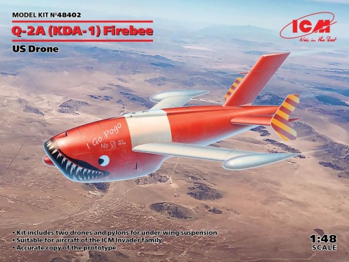 Q-2A (KDA-1) Firebee US Drone 1:48 ICM 48402