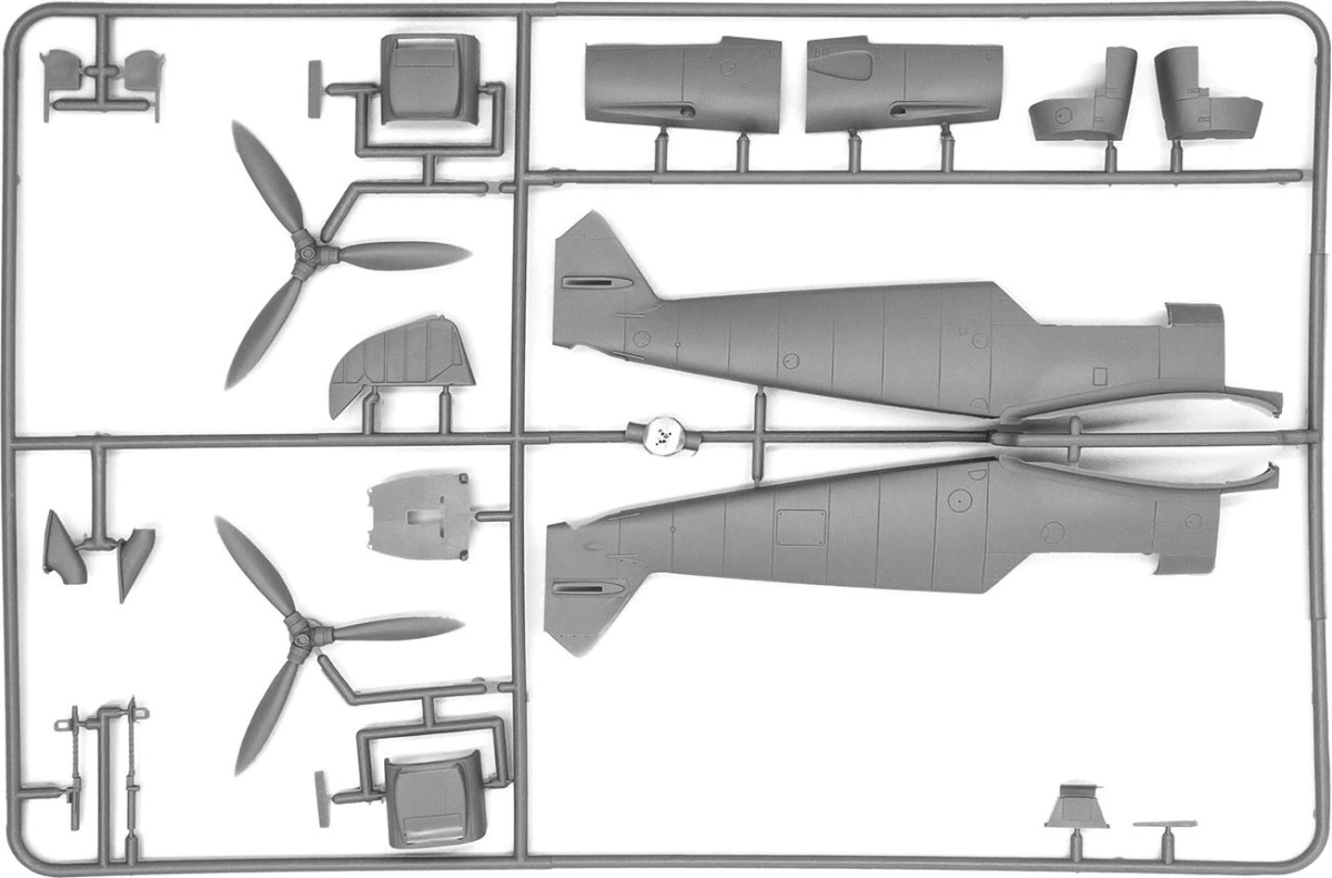 Zdjęcie Messerschmitt Bf 109F-4 z personelem niemieckiej Luftwaffe 1:48 ICM 48804