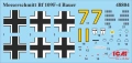 Zdjęcie Messerschmitt Bf 109F-4 z personelem niemieckiej Luftwaffe 1:48 ICM 48804