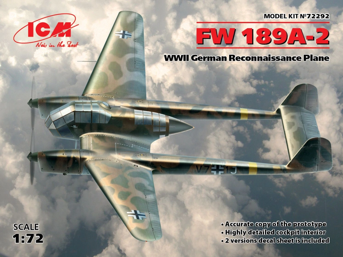 Zdjęcie Focke-Wulf Fw-189A-2 1:72 ICM 72292