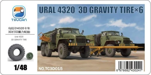 URAL 4320 gravity tires (6 pcs.) 1:48 Zimi Model TC3D015