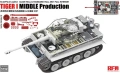 Zdjęcie Tiger I Mid Production z pełnym wnętrzem, przezroczystymi elementami i ruchomymi gąsienicami 1:35 Rye Field Model 5152