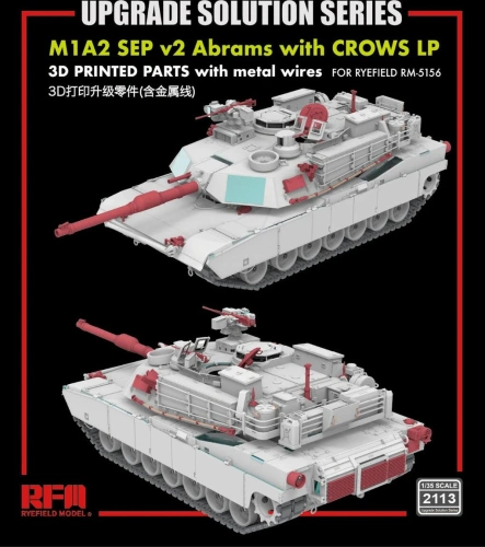 M1A2 SEP v2 Abrams with CROWS LP Upgrade Solution Series 1:35 Rye Field Model 2113