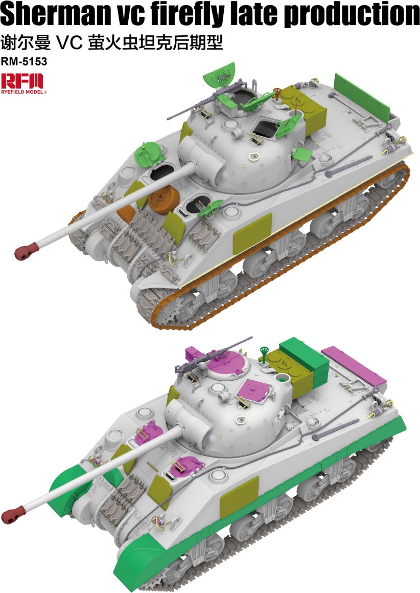 Zdjęcie Sherman VC Firefly Late Production 1:35 Rye Field Model 5153