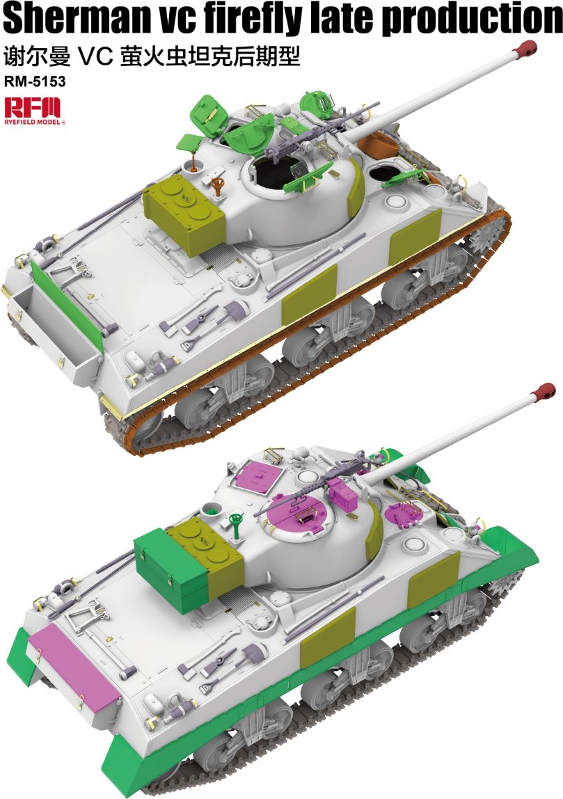 Zdjęcie Sherman VC Firefly Late Production 1:35 Rye Field Model 5153